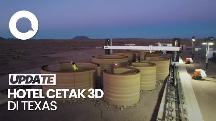 Melihat Pembuatan Hotel Cetak 3D di Texas