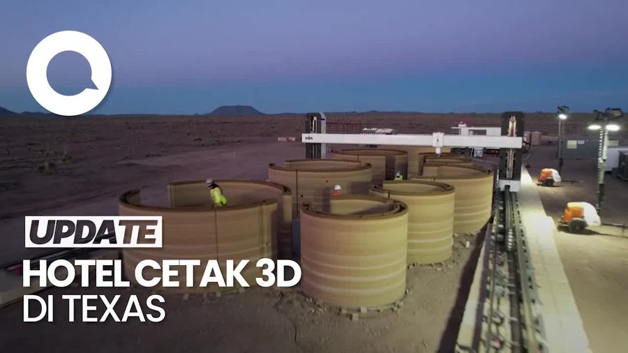 Melihat Pembuatan Hotel Cetak 3D di Texas
