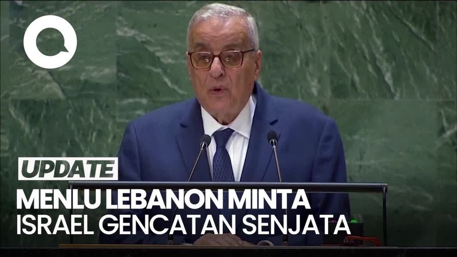 Video: Menlu Lebanon Minta DK PBB Desak Israel Lakukan Gencatan Senjata