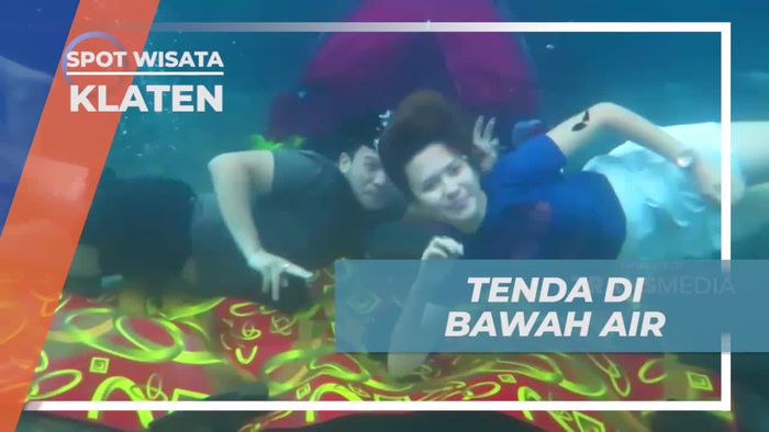 Melihat Keunikan Tenda di Bawah Air di Umbul Kapiler, Klaten