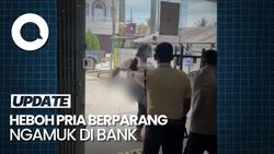 Video Viral Pria Berparang di Kukar Ngotot Mau Tarik Rp 100 Juta dari Bank