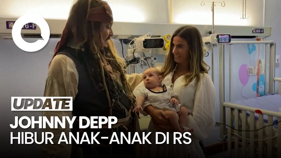 Video Jack Sparrow Kejutkan Anak-anak di RS di Spanyol