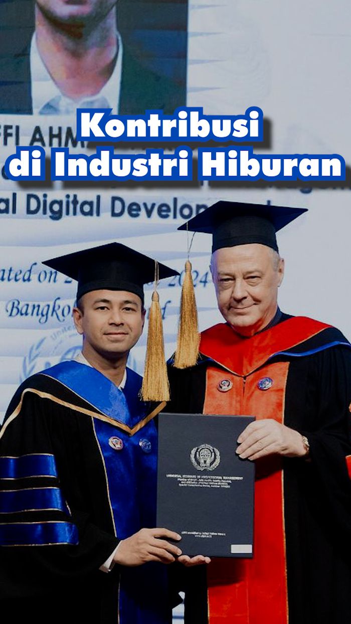 Video: Potret Raffi Ahmad Terima Gelar Doktor Honoris Causa