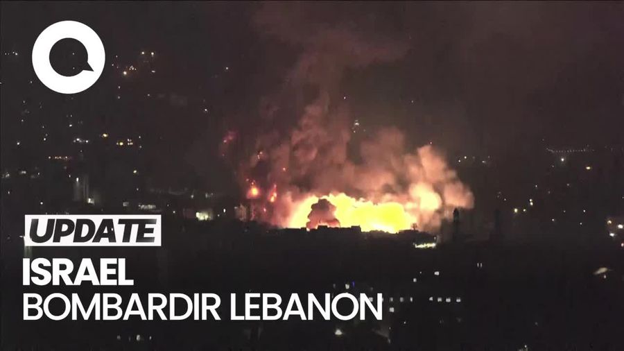 Video: Penampakan Ledakan di Beirut Lebanon saat Dibombardir Israel