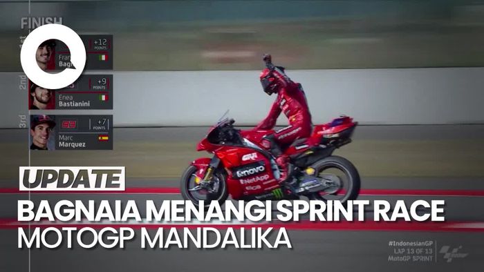 Video Jatuhnya Martin Jadi Berkah Buat Bagnaia di Mandalika