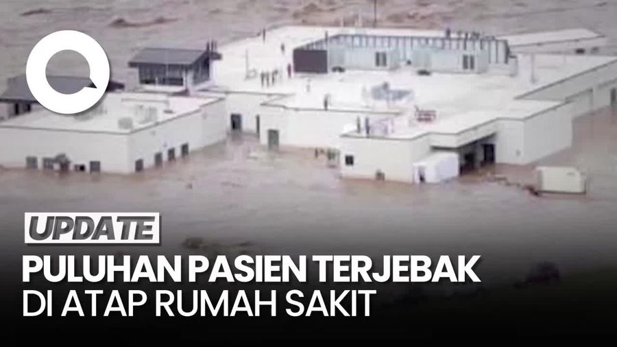  Video: Sejumlah Orang Terjebak di Atap Rumah Sakit saat Banjir Akibat Badai Helene