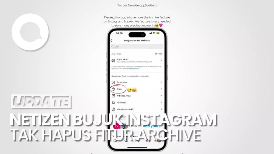 Video: Netizen Ramai-ramai Minta Instagram Tak Hapus Fitur Archive