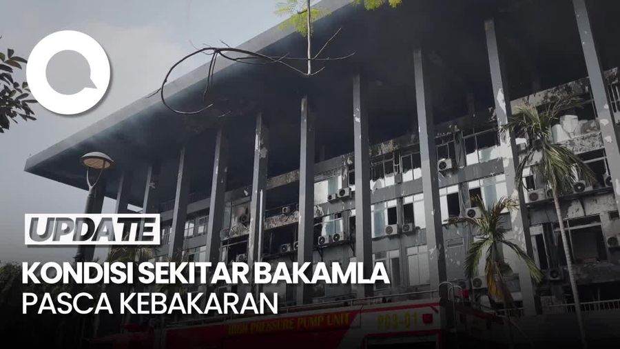 Video: Kebakaran Gedung Bakamla Mulai Padam, Akses Jalan Masih Ditutup