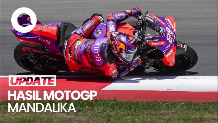 Video Martin Juara MotoGP Mandalika, Marquez Gagal Finish