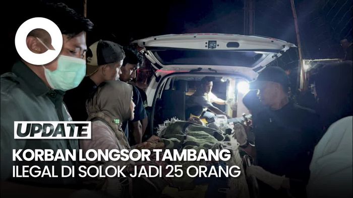 Video: Korban Longsor Tambang Ilegal di Solok Jadi 25 Orang, 12 di Antaranya Tewas