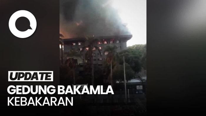 Video: Penampakan Gedung Bakamla di Jakpus Kebakaran!
