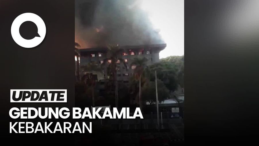 Video: Penampakan Gedung Bakamla di Jakpus Kebakaran!