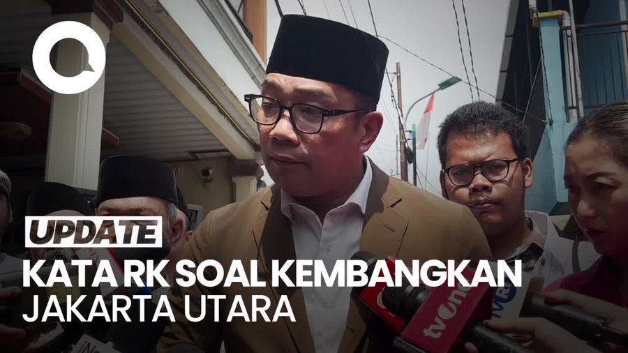 Video RK soal Rencana Kembangkan Jakarta Utara: Nggak Mungkin Selatan-Barat