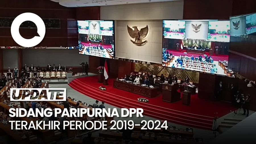 Video: 217 Anggota Hadiri Sidang Paripurna DPR Terakhir Periode 2019-2024