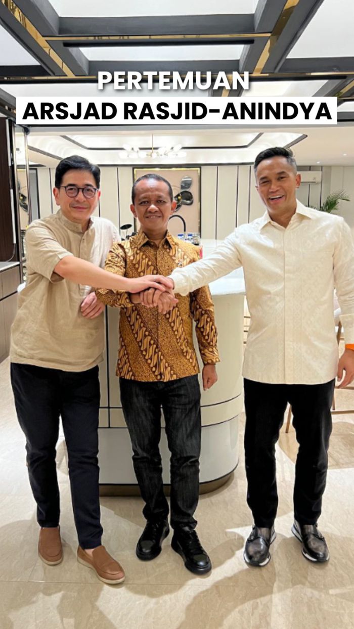Arsjad Ungkap Isi Pertemuan dengan Anindya-Bahlil