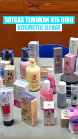 Temuan 415 Ribu Kosmetik Ilegal