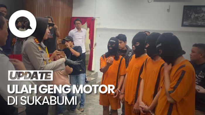 4 Pemuda di Sukabumi Tusuk Pengendara Motor Gegara Nyaris Bertabrakan