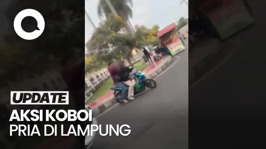 Video: Aksi Pria di Lampung Todongkan Senjata Api ke Pengguna Jalan
