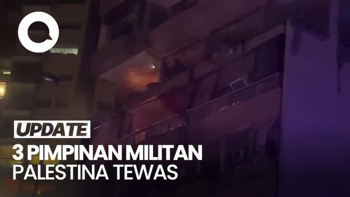 Video: Serangan Israel di Beirut Hantam Apartemen, 3 Pimpinan Militan Palestina Tewas