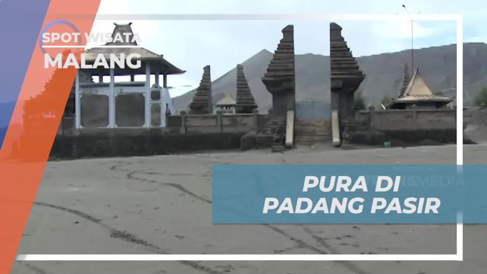 Melihat Pura Tersembunyi di Padang Pasir Kota Malang