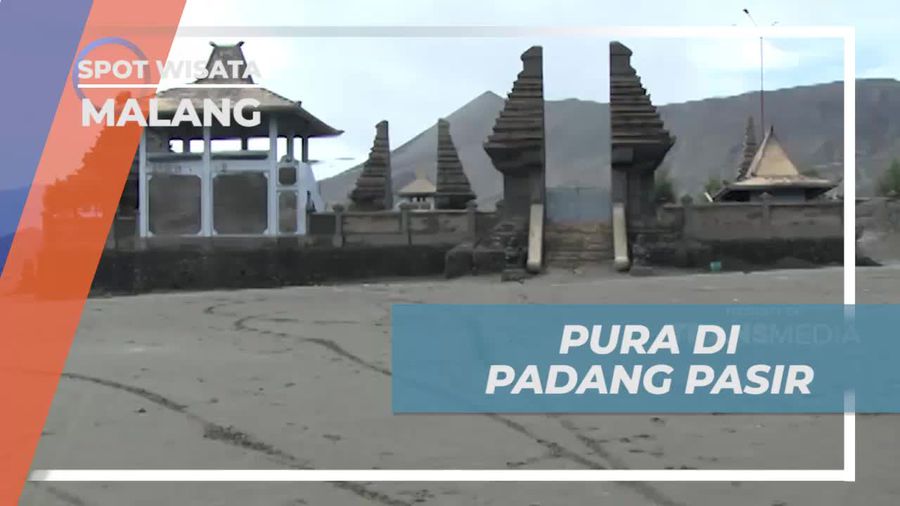 Melihat Pura Tersembunyi di Padang Pasir Kota Malang