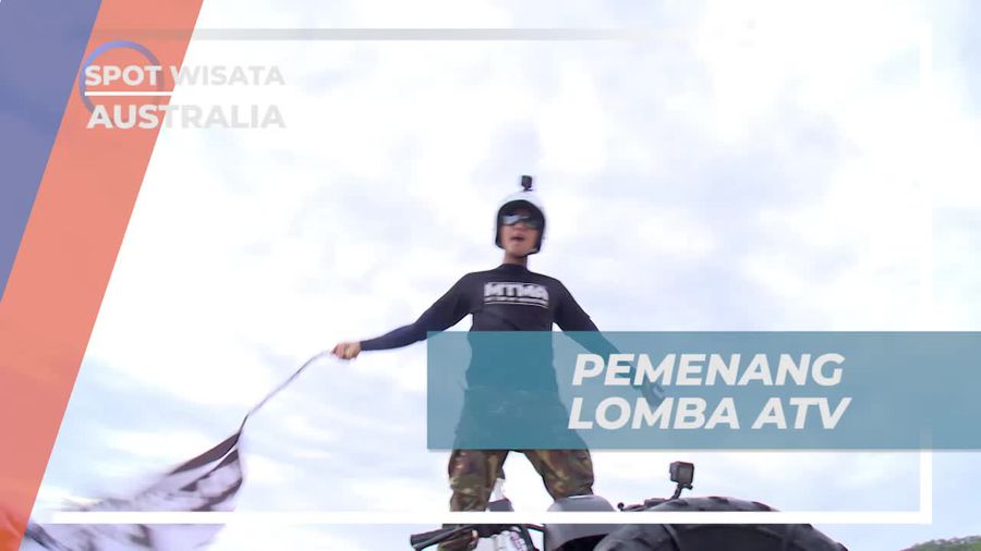 Rayakan Kemenangan Lomba ATV di Australia