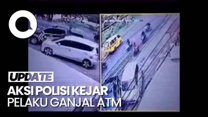 Video Momen Pengejaran Pelaku Ganjal ATM di Tasikmalaya