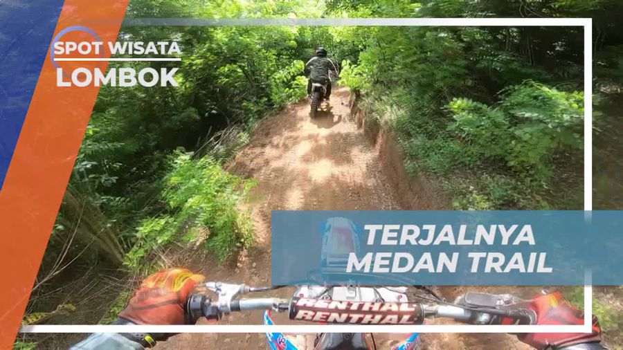 Tantang Adrenalin di Medan Trail Terjal Bukit Geresak Lombok