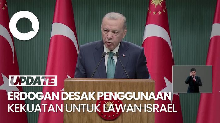 Video Erdogan: PBB Harus Rekomendasikan Penggunaan Kekuatan Terhadap Israel