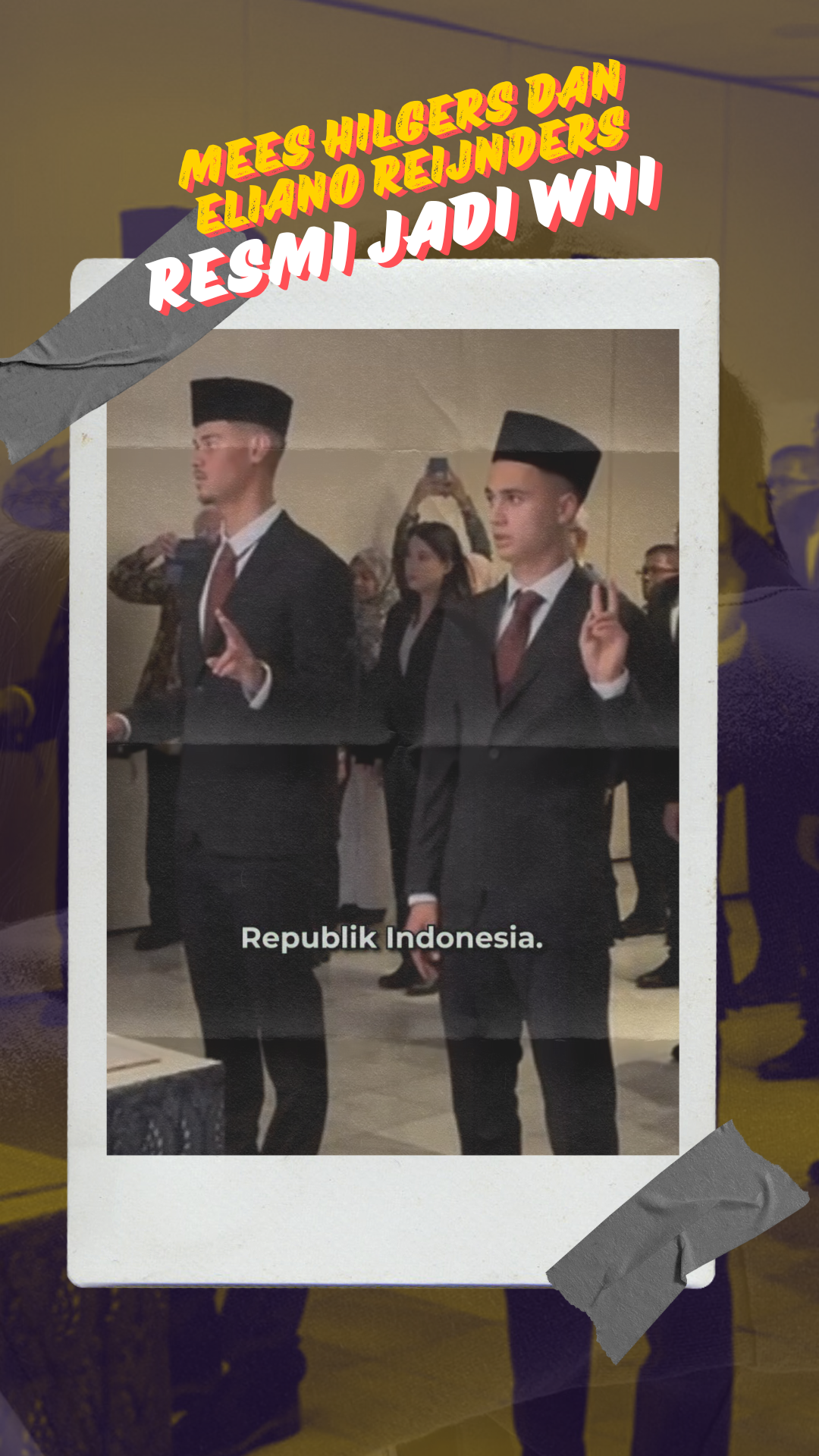 Video: Momen Pengambilan Sumpah WNI Mees Hilgers Dan Eliano Reijnders