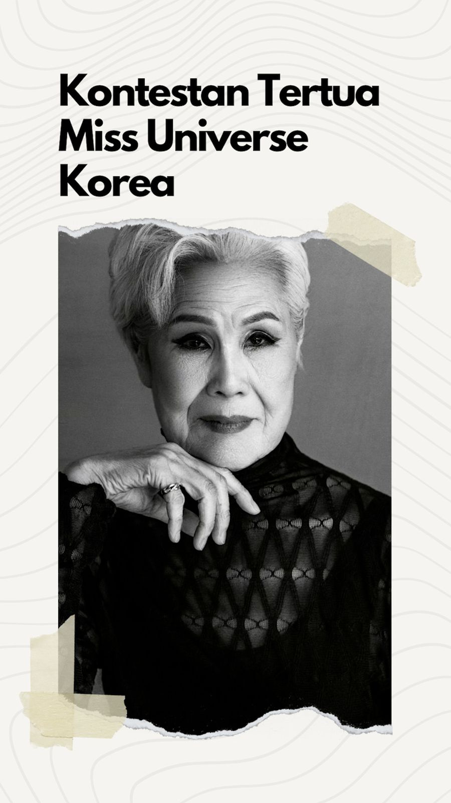 Video: Potret Kontestan Tertua Miss Universe Korea yang Berusia 80 Tahun