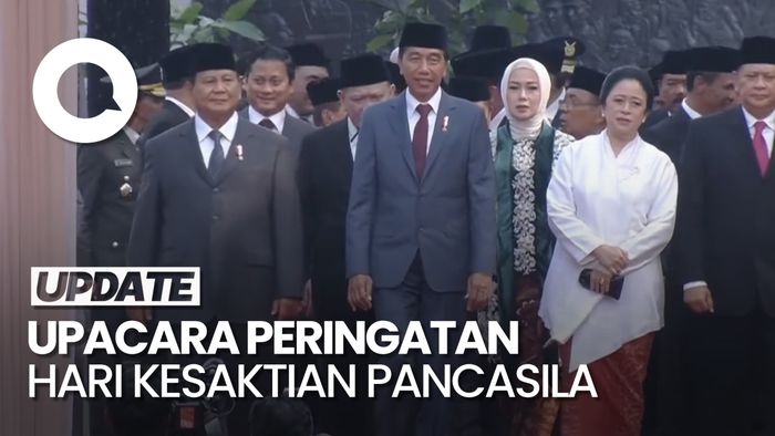 Video: Momen Akrab Jokowi, Prabowo dan Puan Seusai Upacara Kesaktian Pancasila