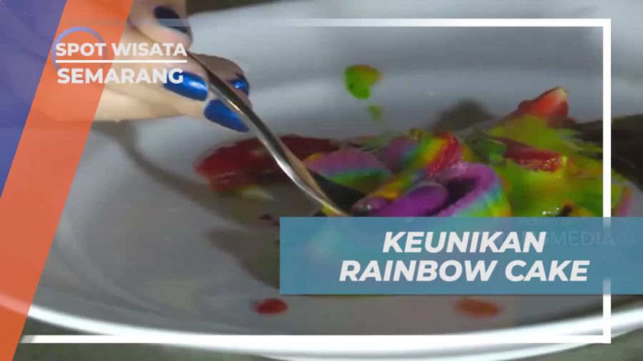 Cicipi Keunikan Rainbow Cake di Sky Pool Semarang