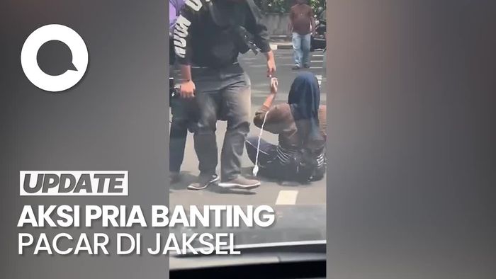 Video Viral Sejoli Ribut di Jaksel, Pria Banting Pacar ke Aspal