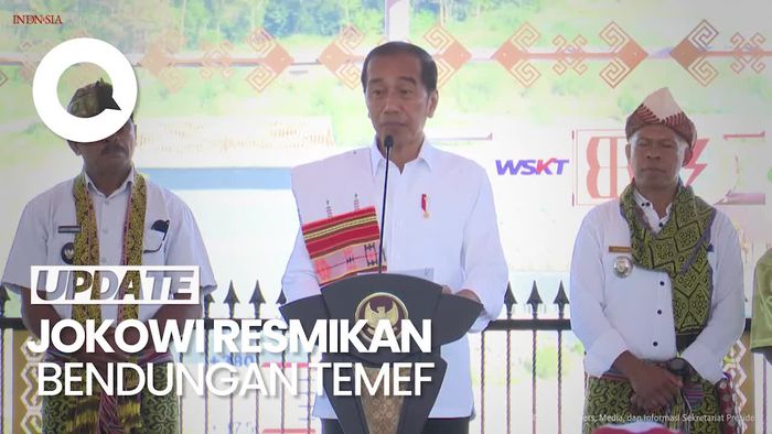 Video: Jokowi Resmikan Bendungan Temef di NTT yang Telan Anggaran Rp 2,7 T