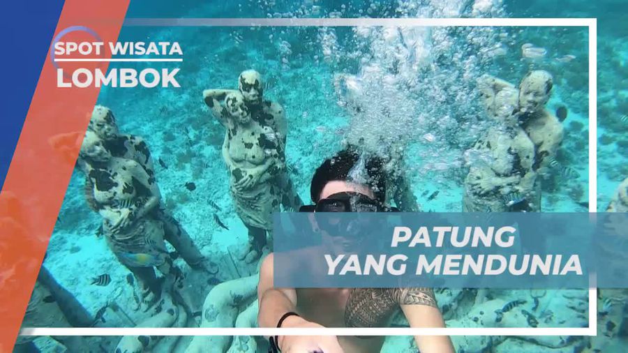 Mellihat Dari Dekat Patung yang Mendunia di Gili Meno, Lombok