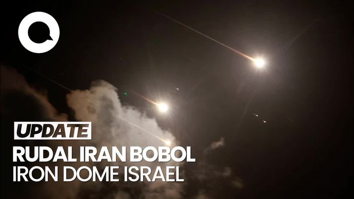Video: Saat Iron Dome Israel Tak Kuasa Menahan Rudal Iran