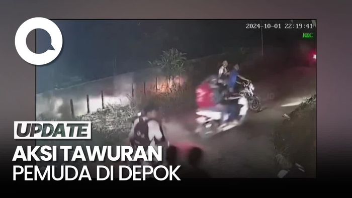 Video CCTV Tawuran di Dekat Pemakaman Caringin Depok, Polisi Selidiki