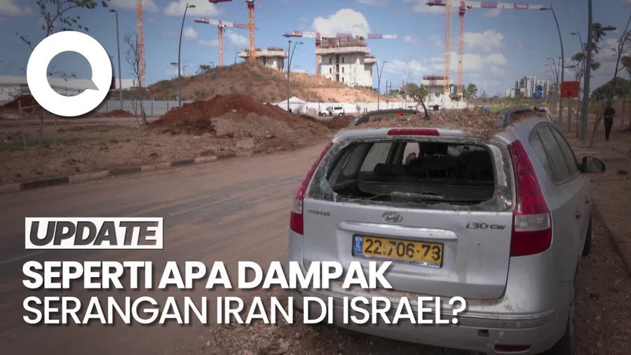 Video: Penampakan Dampak Serangan Iran di Israel