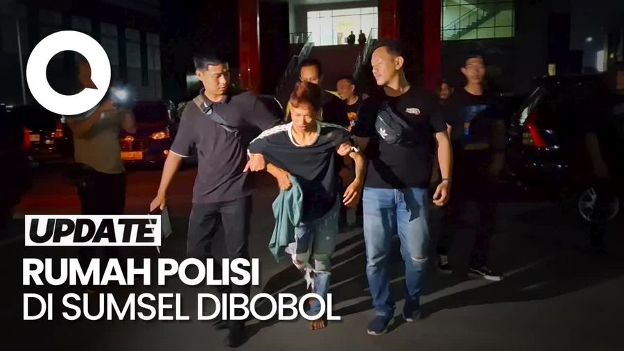 Video: Tampang Pelaku Pembobolan Rumah Polisi di Sumsel