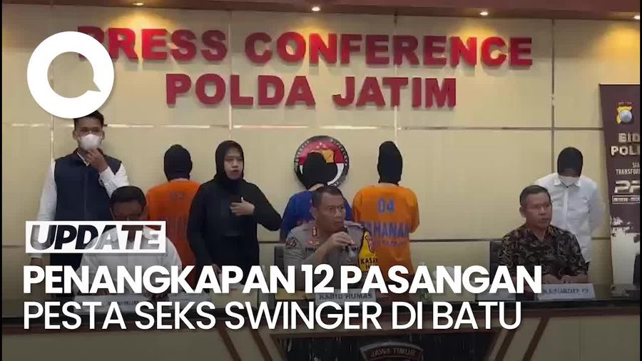 Video: 12 Pasangan Pesta Seks Swinger di Kota Batu Diamankan Polisi