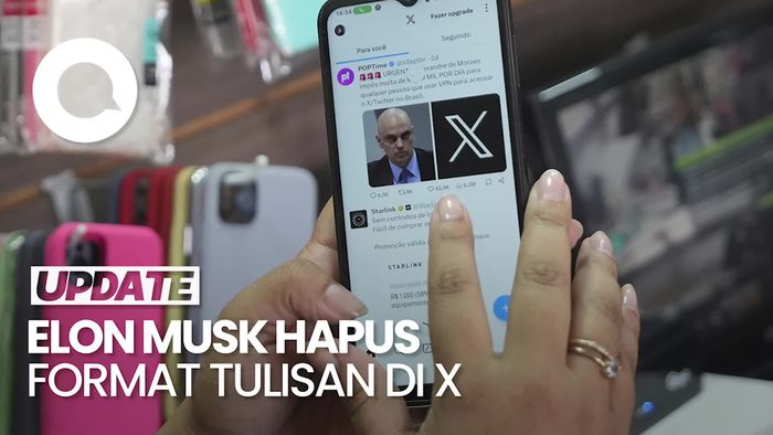 Video: Elon Musk Sebut Huruf Tebal-Miring di X Bikin Mata Berdarah