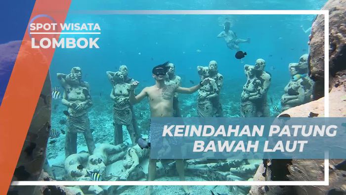 Mengagumi Keindahan Patung Bawah Laut di Lombok
