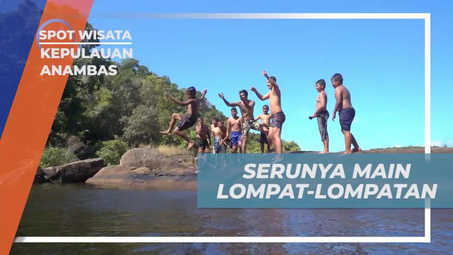 Melompat Seru di Air Terjun Temburun Bersama Anak Lokal Kepulauan Anambas