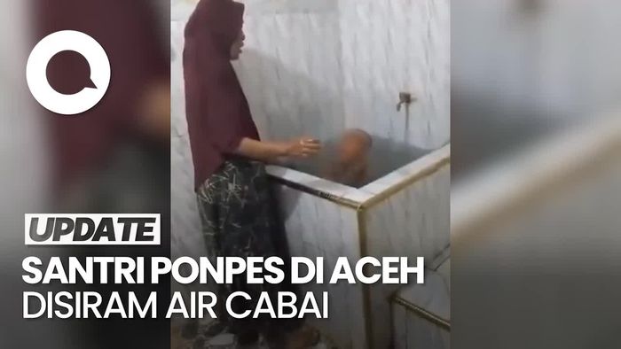 Video: Siram Santri Pakai Air Cabai, Istri Pimpinan Ponpes di Aceh Ditangkap