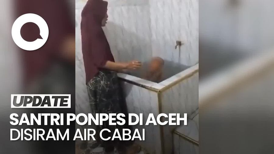 Video: Siram Santri Pakai Air Cabai, Istri Pimpinan Ponpes di Aceh Ditangkap