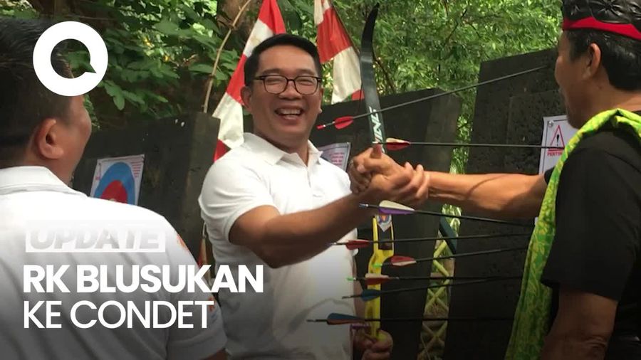 Video: Momen RK Main Panahan Bareng Warga saat Blusukan ke Condet