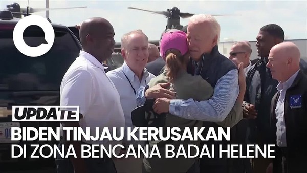 Video: Joe Biden Tinjau Zona Bencana Badai Topan Helene