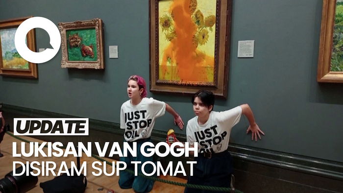 Video: Aktivis Penyiram Sup Tomat ke Lukisan Van Gogh Dihukum 2 Tahun Penjara