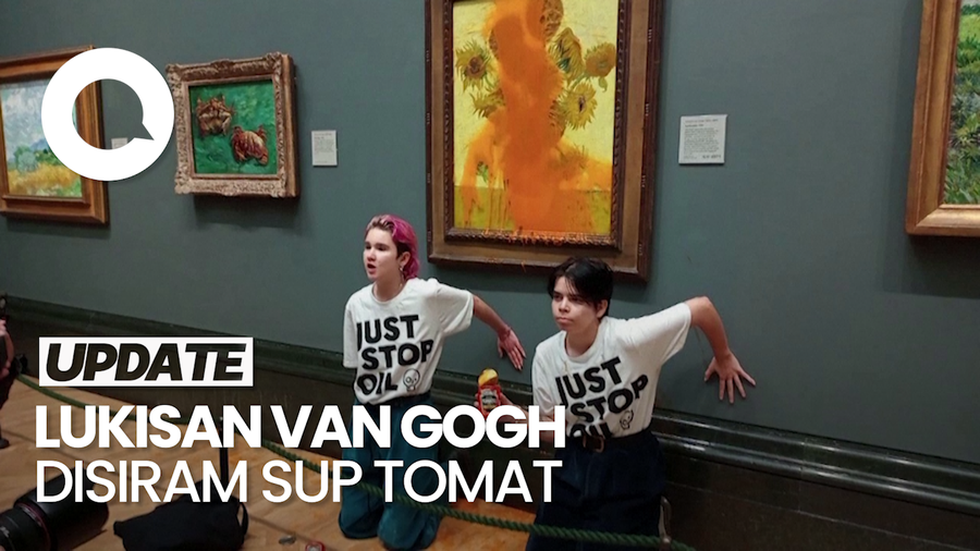 Video: Aktivis Penyiram Sup Tomat ke Lukisan Van Gogh Dihukum 2 Tahun Penjara